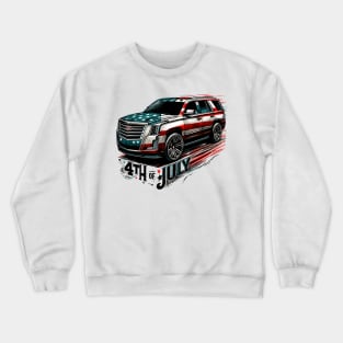 4th Of July - Cadillac Escalade Crewneck Sweatshirt